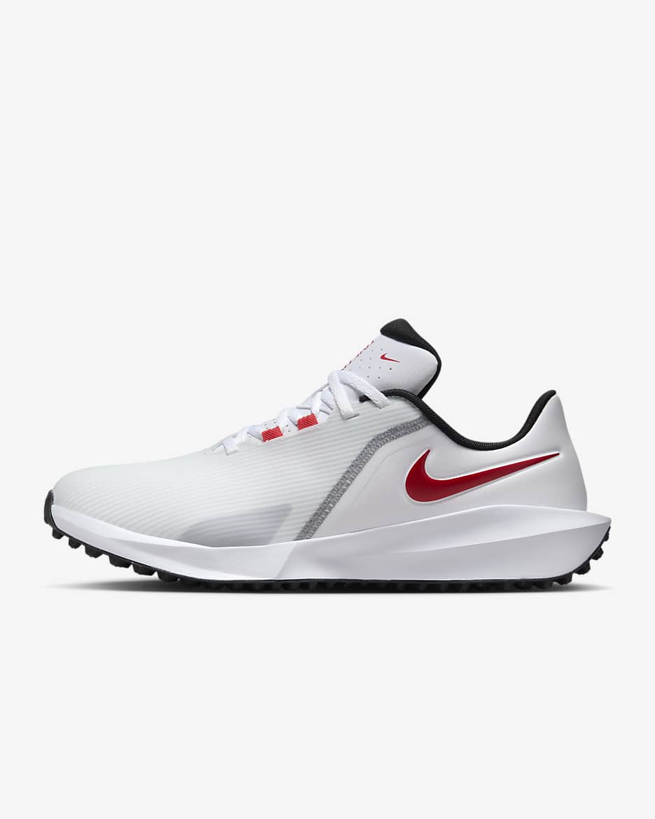 Buty do golfa Nike Infinity G NN - Biel/Pure Platinum/Czerń/University Red