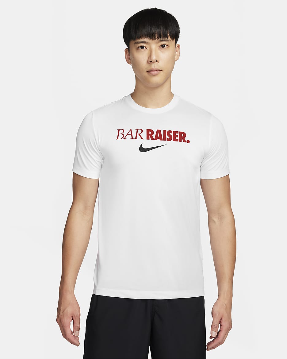 Nike Dri-FIT Men's Fitness T-Shirt - White