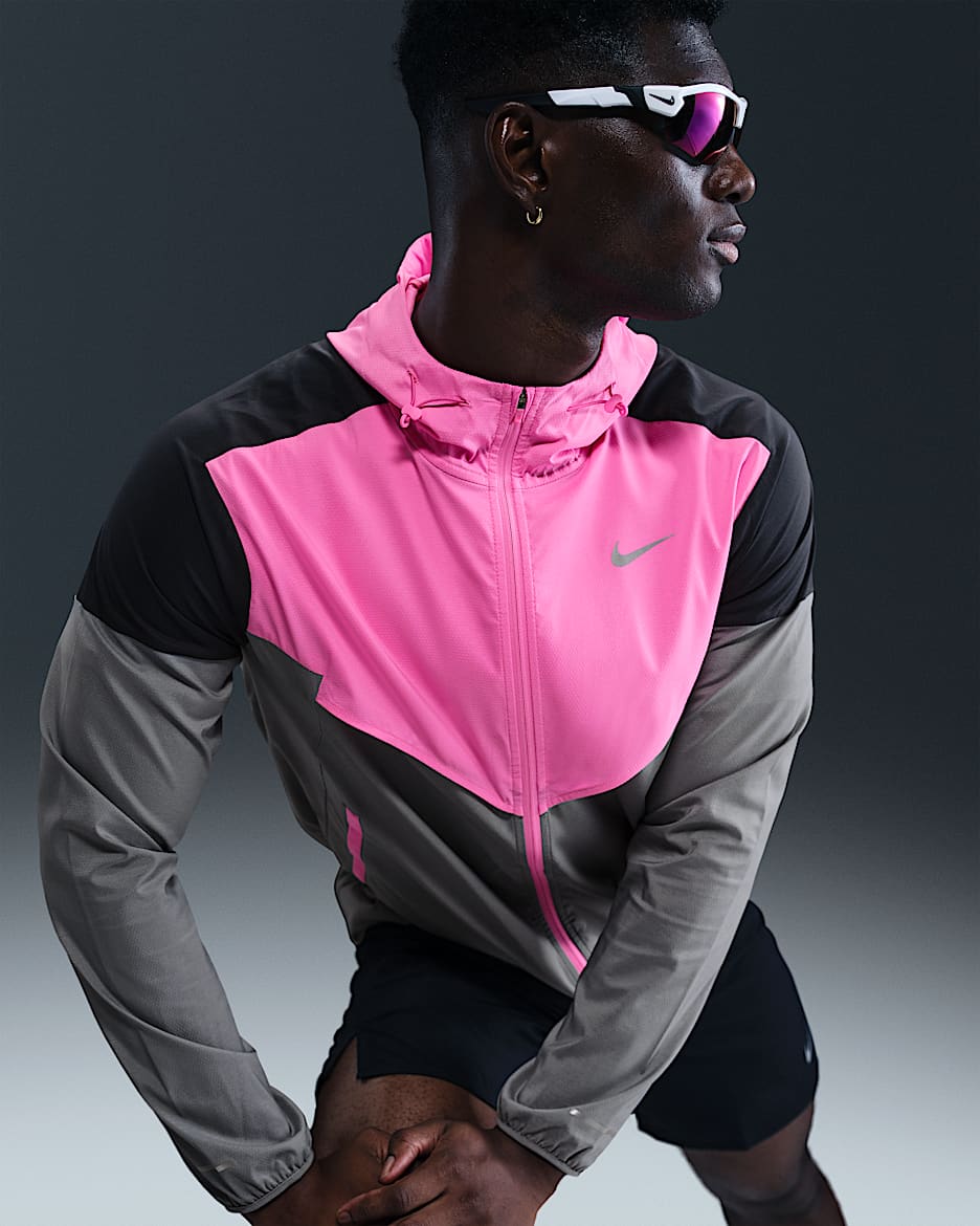 Nike Impossibly Light Windrunner Men's Running Jacket - Playful Pink/Cool Grey/Black