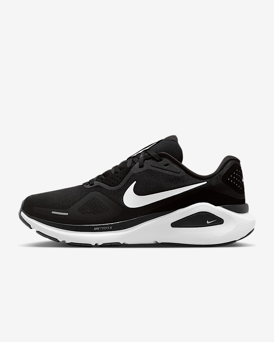 Nike Structure 26 Zapatillas de running para asfalto - Hombre - Negro/Cool Grey/Plata metalizado/Blanco