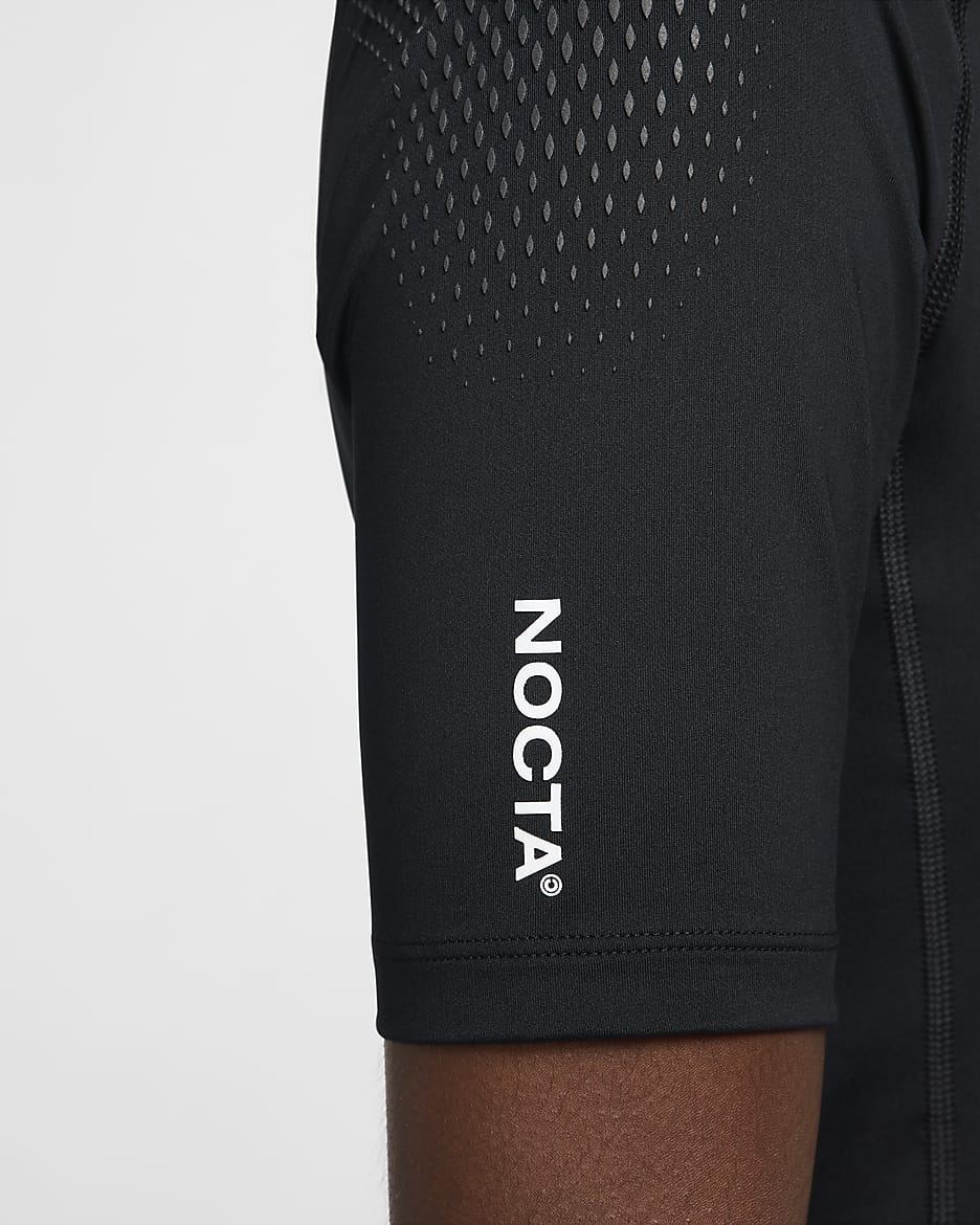 NOCTA Men's Short-Sleeve Base Layer Top - Black/White/White