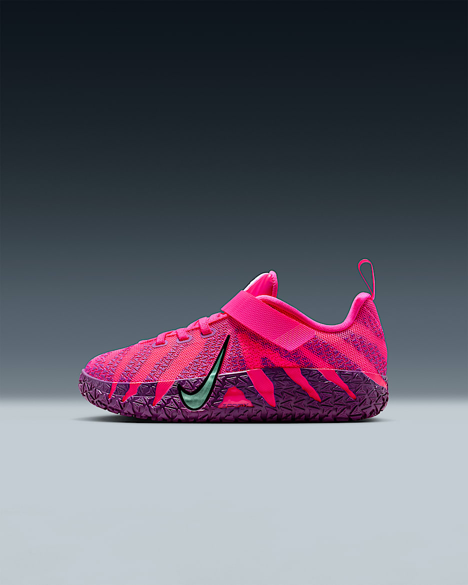 Ja 3 "Price of Admission" Little Kids' Basketball Shoes - Hyper Pink/Black/Viotech/Mint Foam