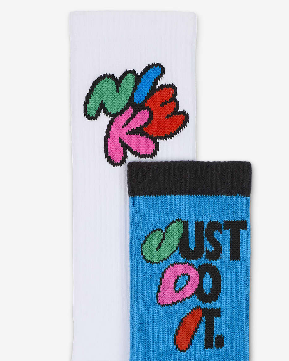 Nike Everyday Plus Cushioned Crew Socks (3 Pairs) - Multi-Colour