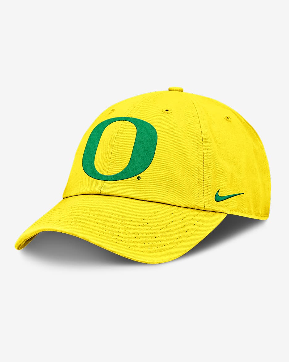 Gorra universitaria Nike ajustable para hombre Oregon Ducks Primetime Club - Amarillo