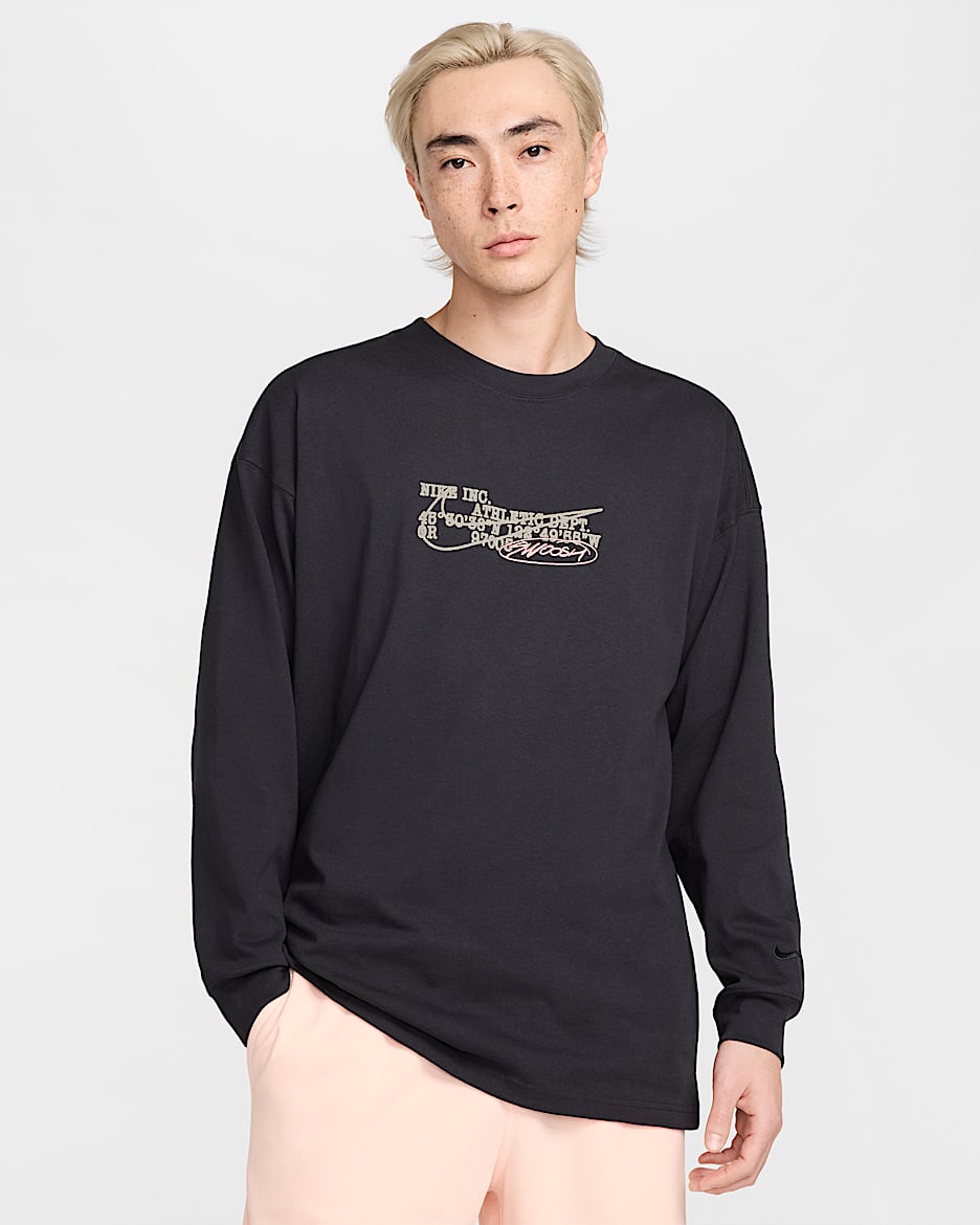 ナイキ スポーツウェア プレミアム メンズ ロングスリーブ Tシャツ - オフノワール/オフノワール