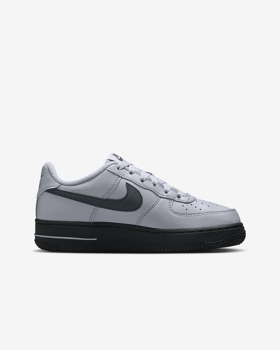 Nike Air Force 1 Older Kids' Shoes - Wolf Grey/Dark Smoke Grey