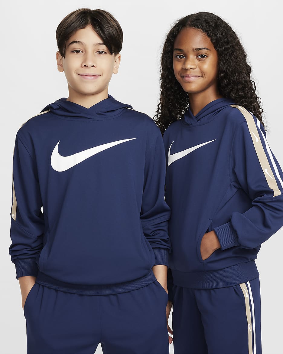 Nike Sportswear Club Big Kids' Pullover Knit Hoodie - Midnight Navy