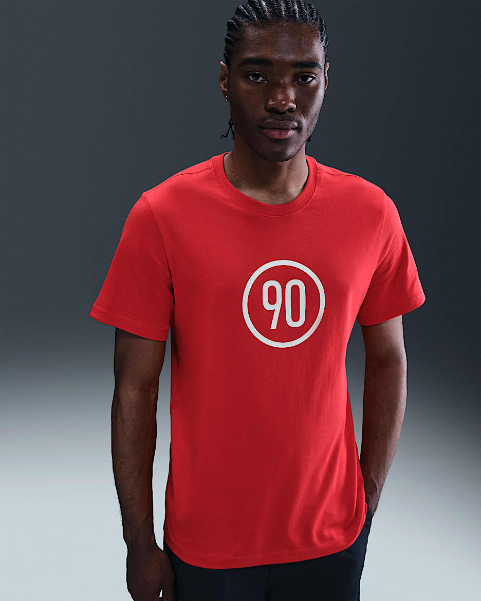 T-shirt de foot Nike Total 90 pour homme - University Red
