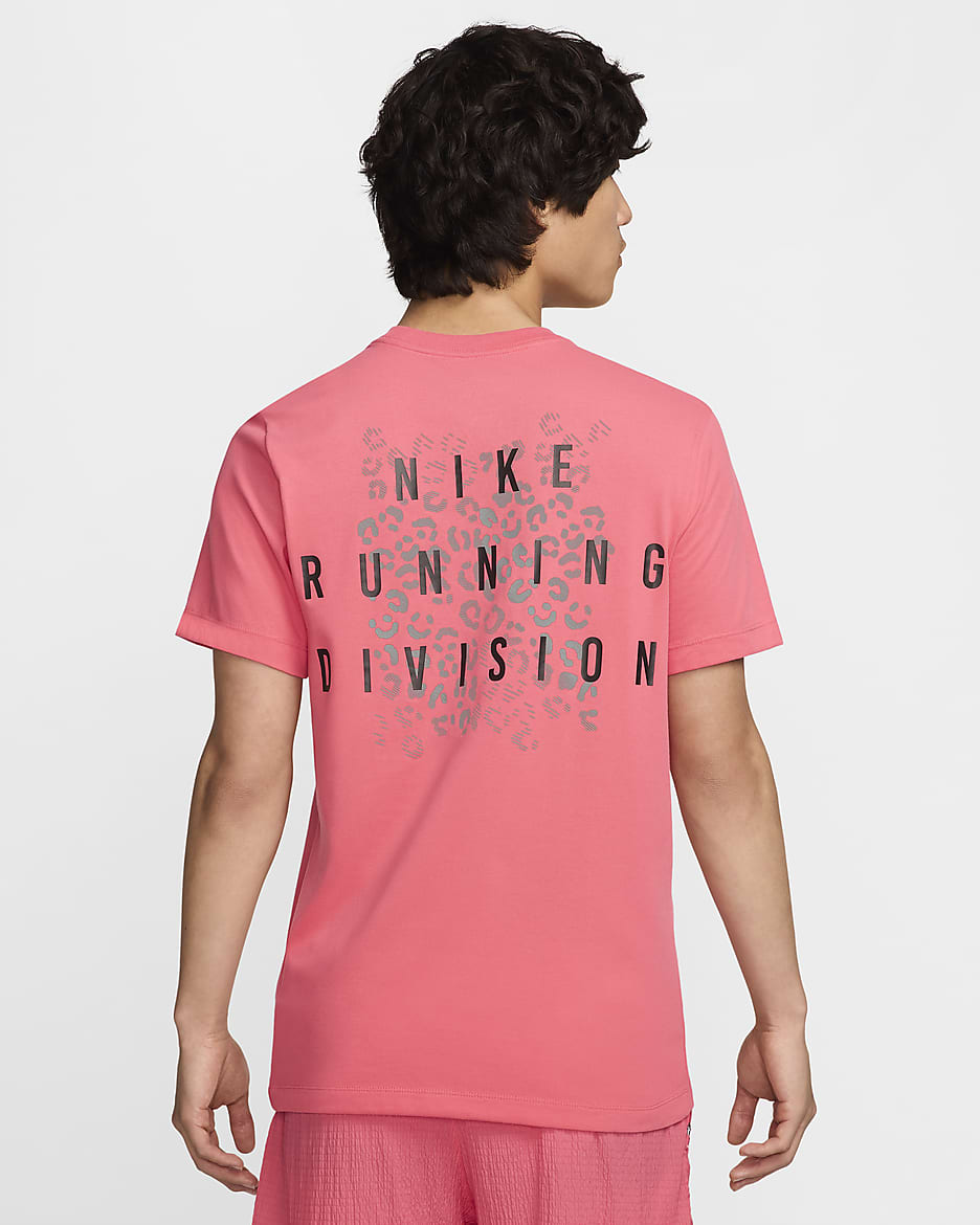 ナイキ ランニング ディビジョン メンズ Dri-FIT ランニング Tシャツ - アスターピンク
