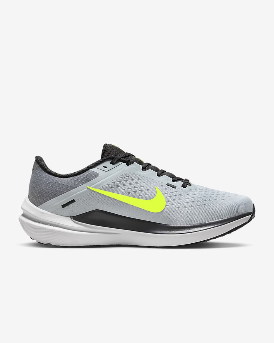 รองเท้าวิ่งโร้ดรันนิ่งผู้ชาย Nike Winflo 10 - Wolf Grey/Smoke Grey/ดำ/Volt