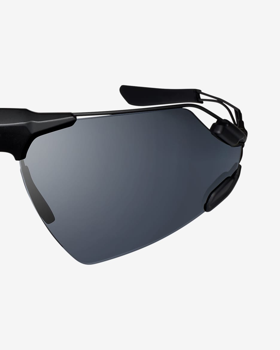 Nike Zeus Edge Polarized Sunglasses - Matte Black Anodized