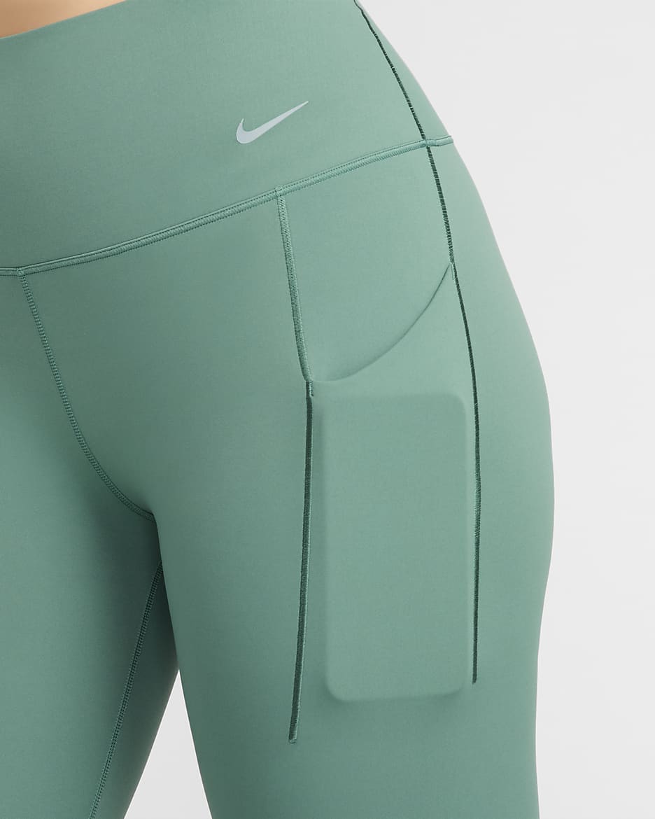 Leggings de 7/8 de tiro alto y sujeción media con bolsillos para mujer Nike Universa - De costa a costa