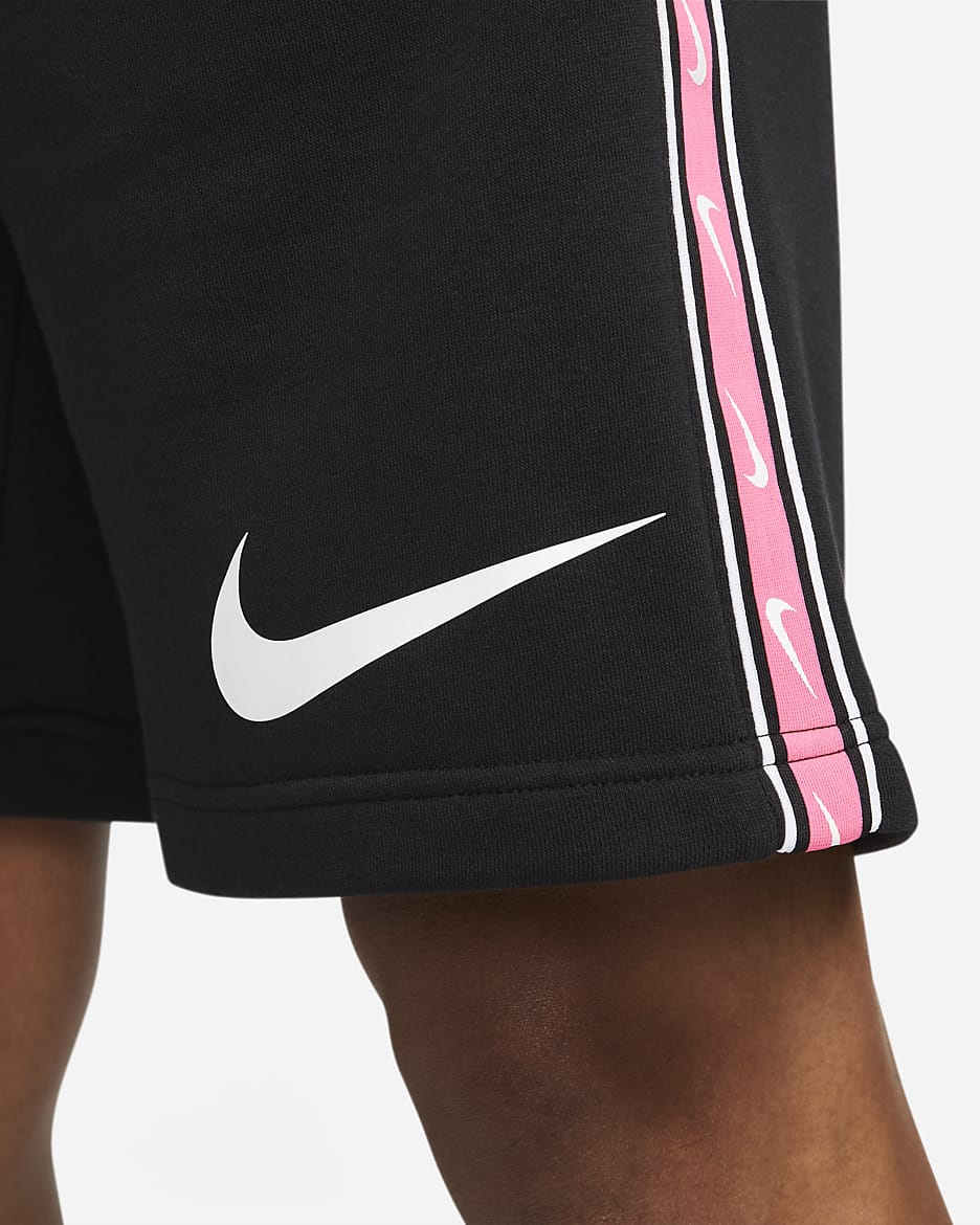 Nike Sportswear Men's Repeat French Terry Shorts - Black/White