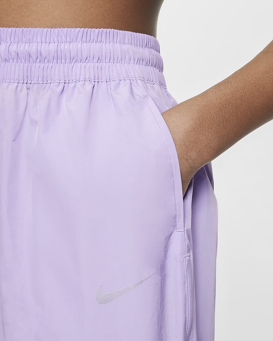 Nike Sportswear Older Kids' (Girls') Woven Trousers - Hydrangeas/Light Bone