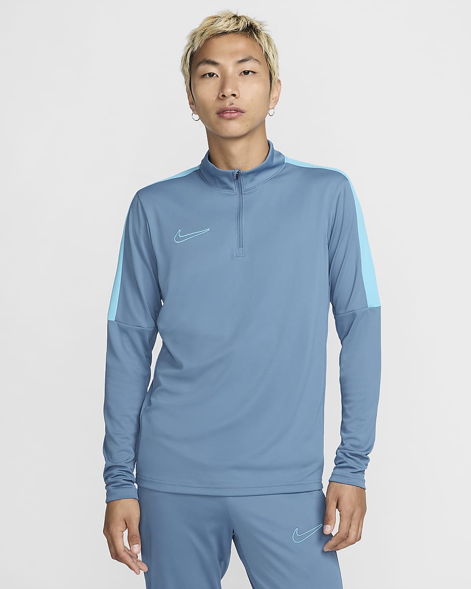 Nike Dri-FIT Academy Men's Soccer Drill Top - Aegean Storm/Baltic Blue/Baltic Blue