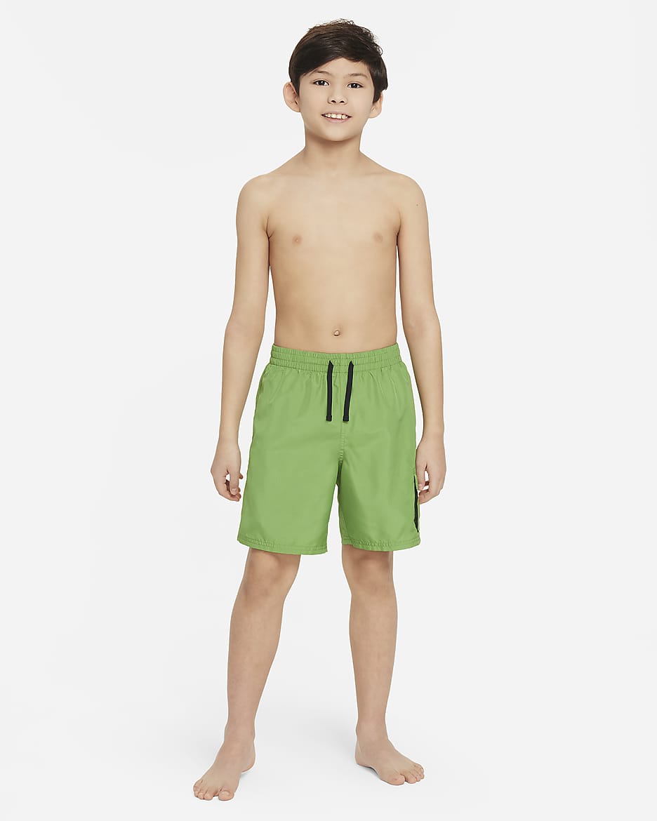 Shorts de vóleibol de 15 cm para niño talla grande Nike Swim Voyage - Clorofila