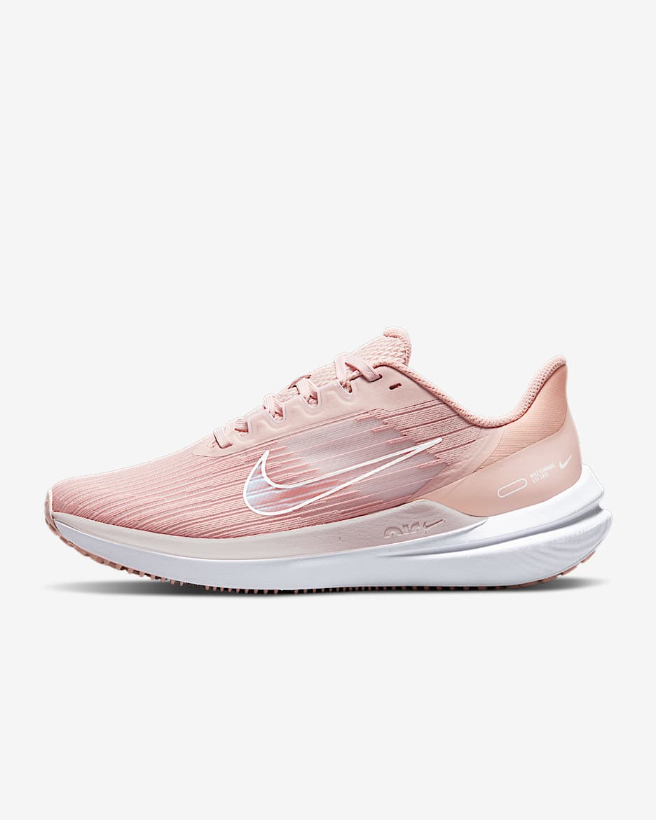 Nike Winflo 9 Women's Road Running Shoes - Pink Oxford/Barely Rose/White