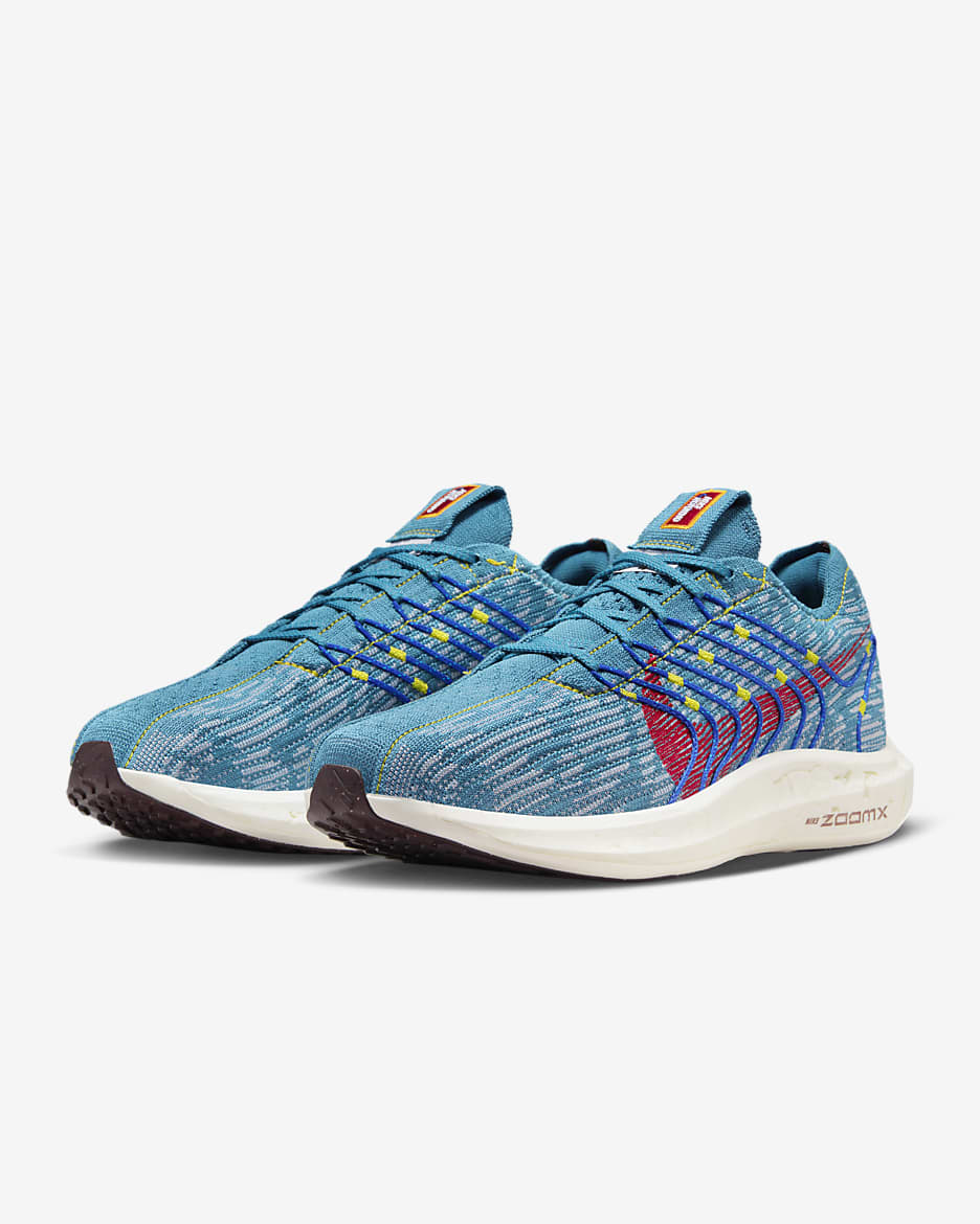 Tenis de correr en pavimento para hombre Nike Pegasus Turbo Premium - Aguamarina ruido/Gris lobo/Royal juego/Rojo universitario