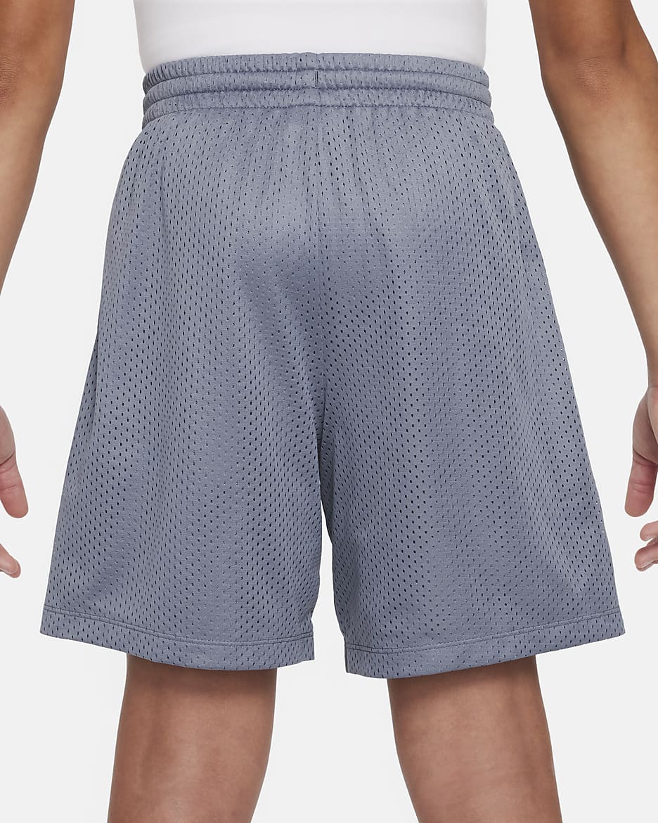 Nike Multi Big Kids' (Boys') Dri-FIT Mesh Shorts - Cool Grey/White