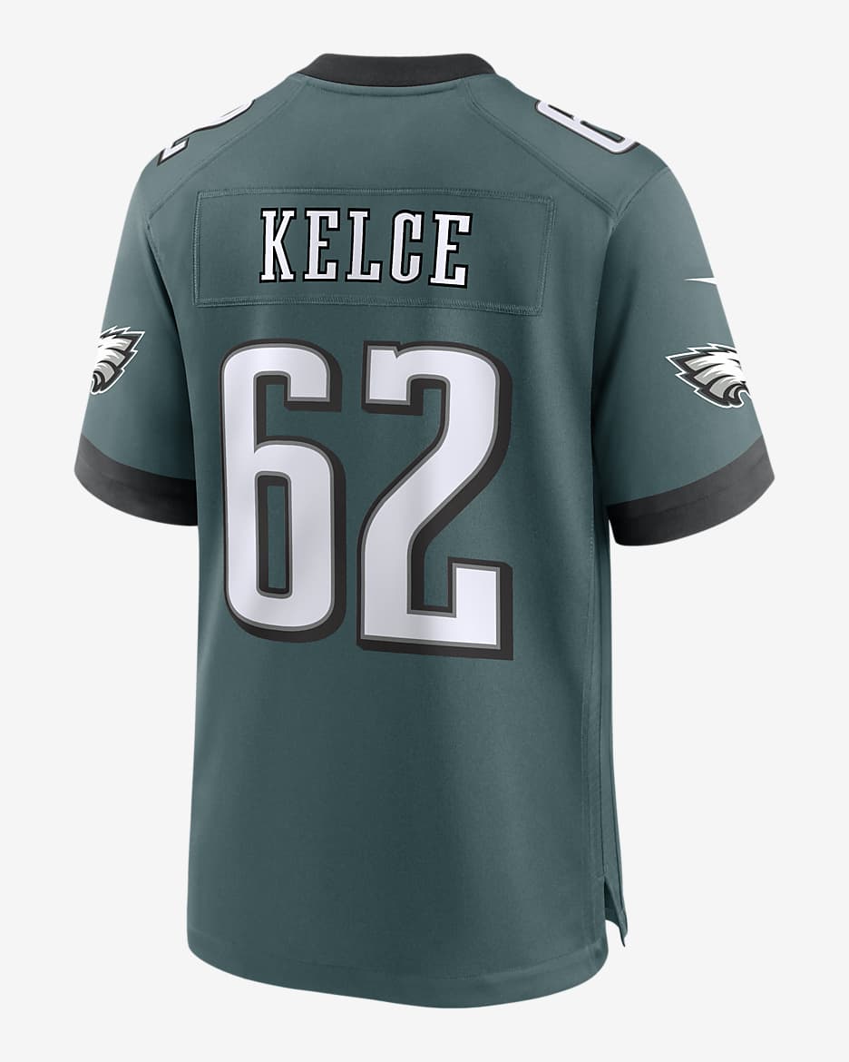 Jersey de la NFL Nike Game para hombre Jason Kelce Philadelphia Eagles - Verde