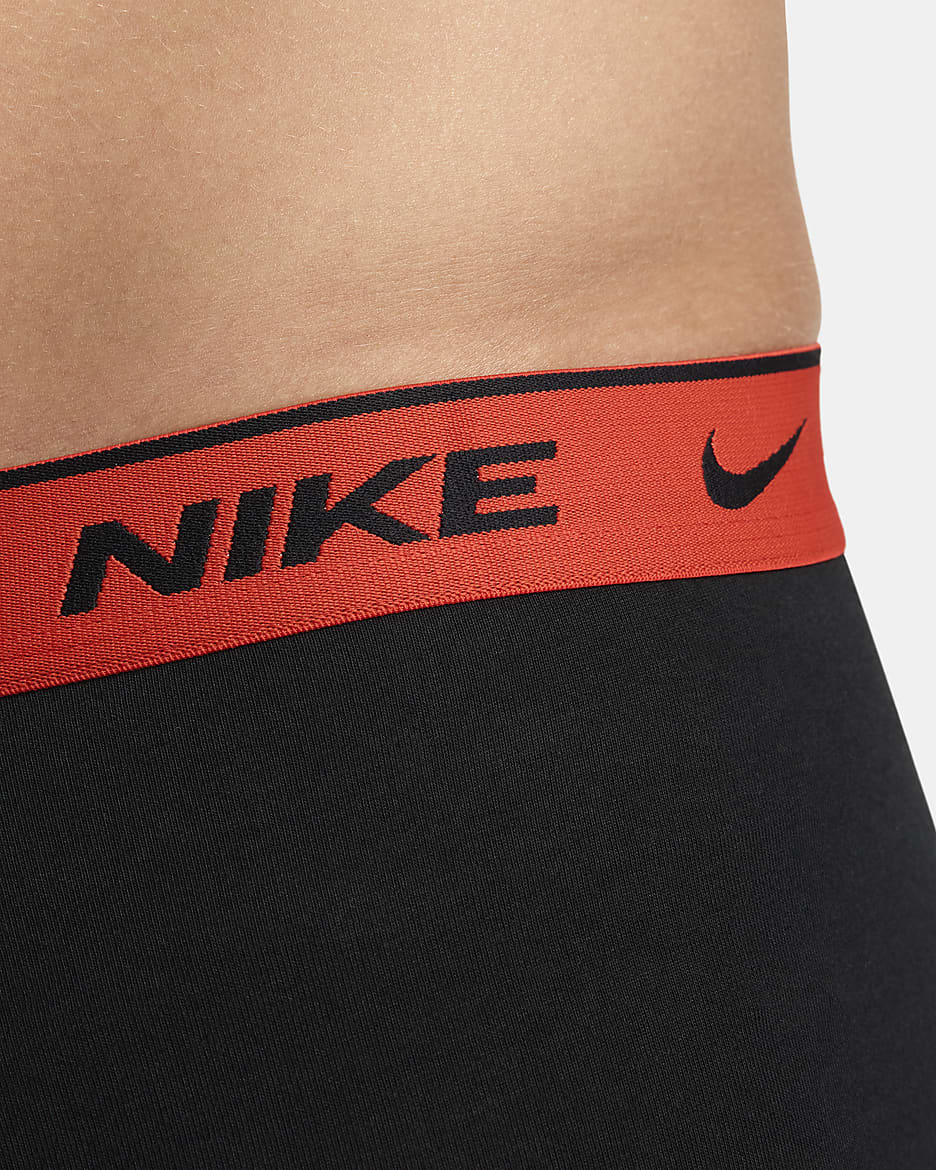 Ropa interior para hombre Nike Dri-FIT Essential Cotton Stretch (paquete de 3) - Negro