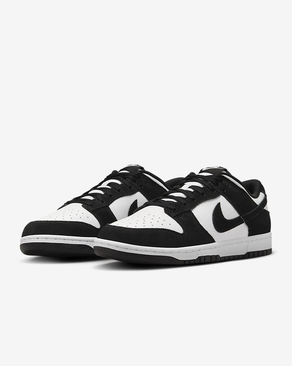 Nike Dunk Low Retro-sko til mænd - hvid/hvid/sort