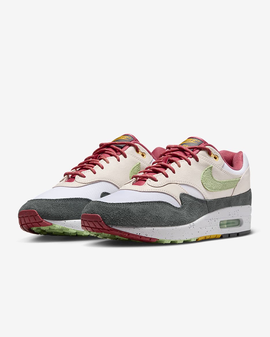 Nike Air Max 1 Men's Shoes - Light Soft Pink/Anthracite/Adobe/Vapor Green