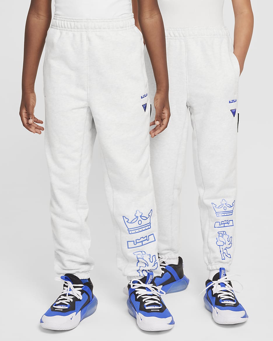 Pantalon de basket Dri-FIT LeBron Standard Issue pour ado - Photon Dust/Heather/Royal Pulse