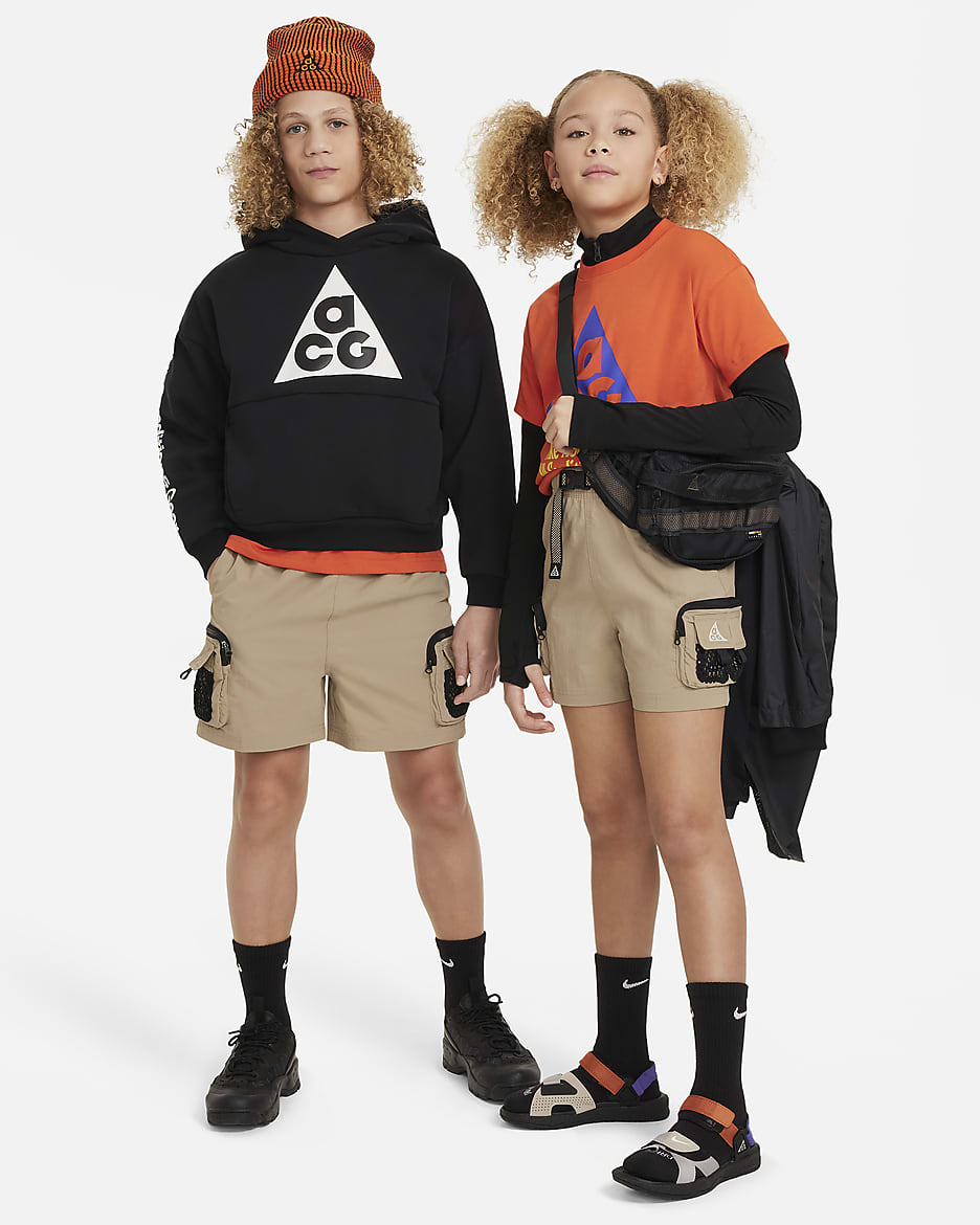Nike ACG Older Kids' Cargo Shorts - Khaki/Khaki/Black/Summit White