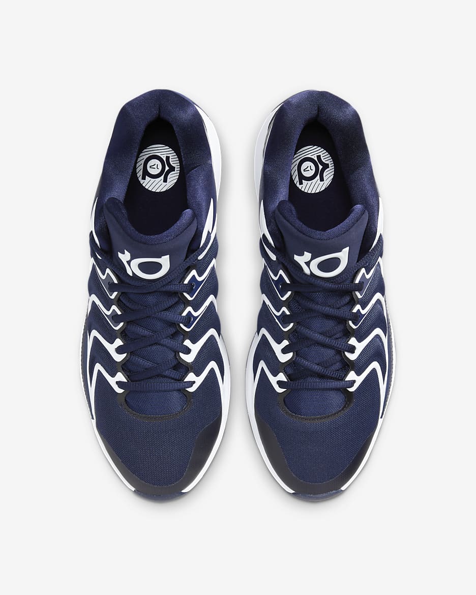 KD17 (Team Bank) Basketball Shoes - College Navy/White/Black/College Navy