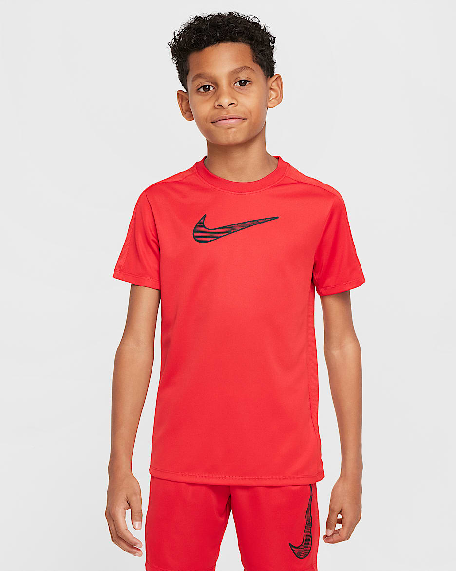 Nike Trophy23 大童 Dri-FIT 短袖上衣 - University Red/University Red/黑色