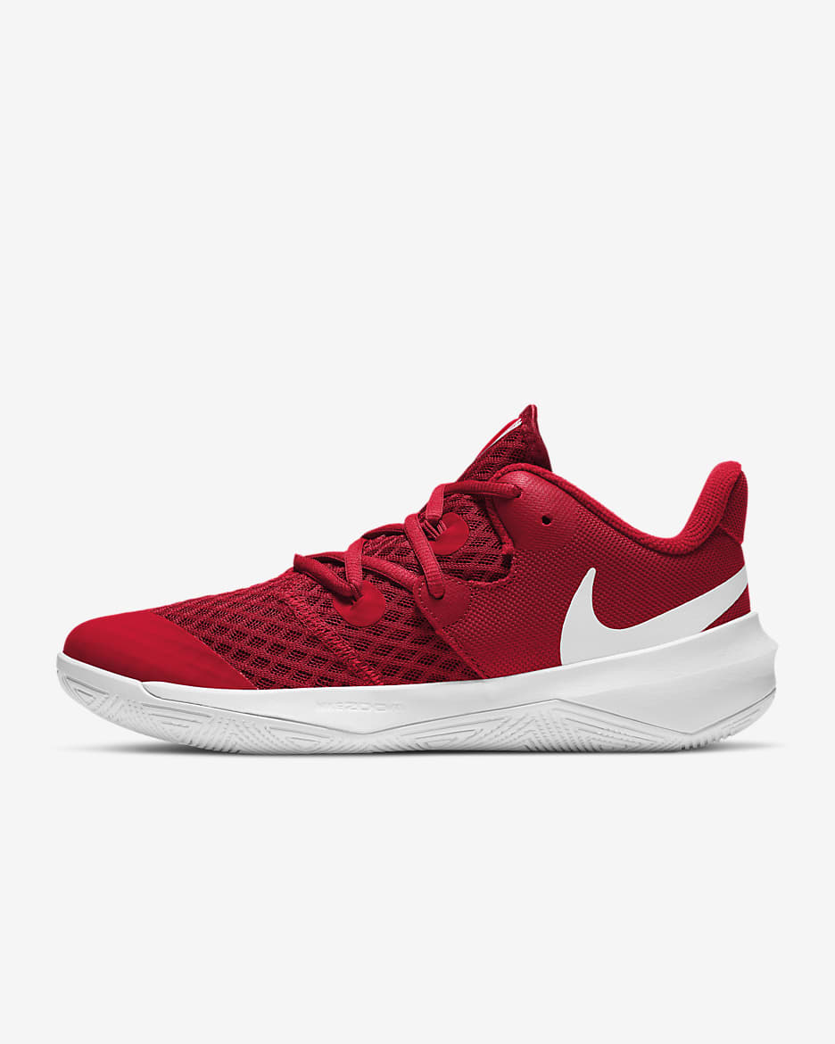 Calzado de vóleibol para mujer Nike HyperSpeed Court - Rojo universitario/Blanco