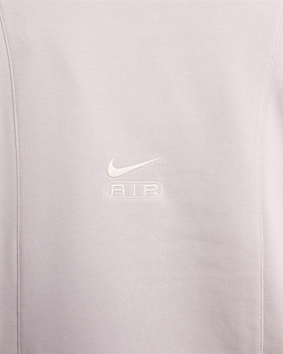 Nike Air Women's Over-Oversized Crew-Neck French Terry Sweatshirt - Platinum Violet/Phantom