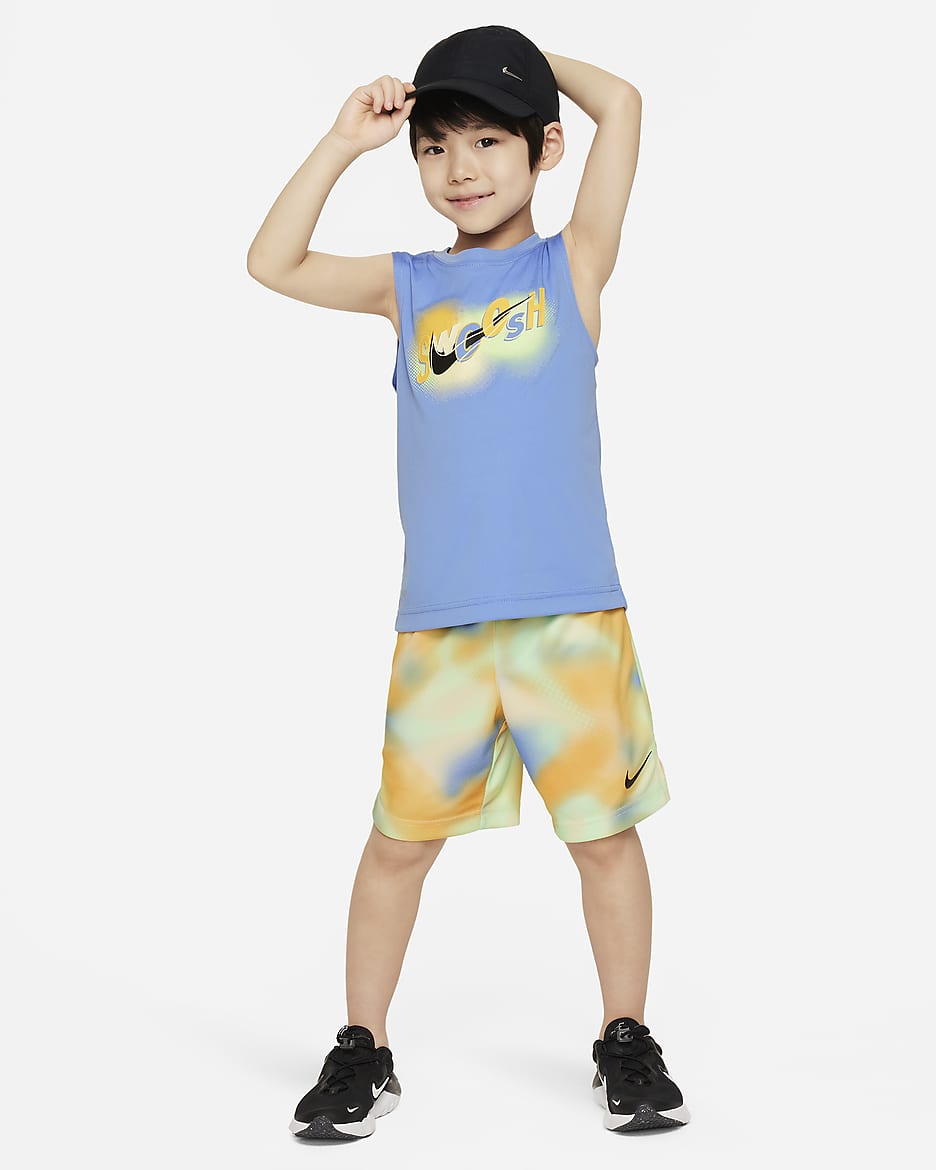 Nike Dri-FIT Hazy Rays Younger Kids' Tank Top Set - Coconut Milk