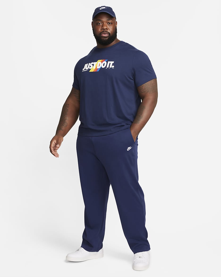 Nike Sportswear Club Men s Knit Open Hem Pants Nike com