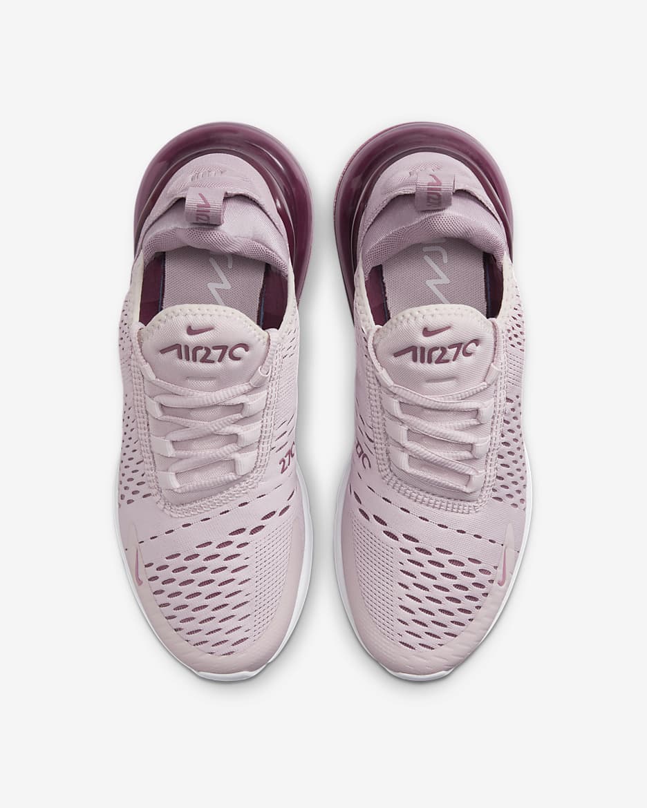 Tenis para mujer Nike Air Max 270 - Rosa ligero/Rosa elemental/Blanco/Vino vintage