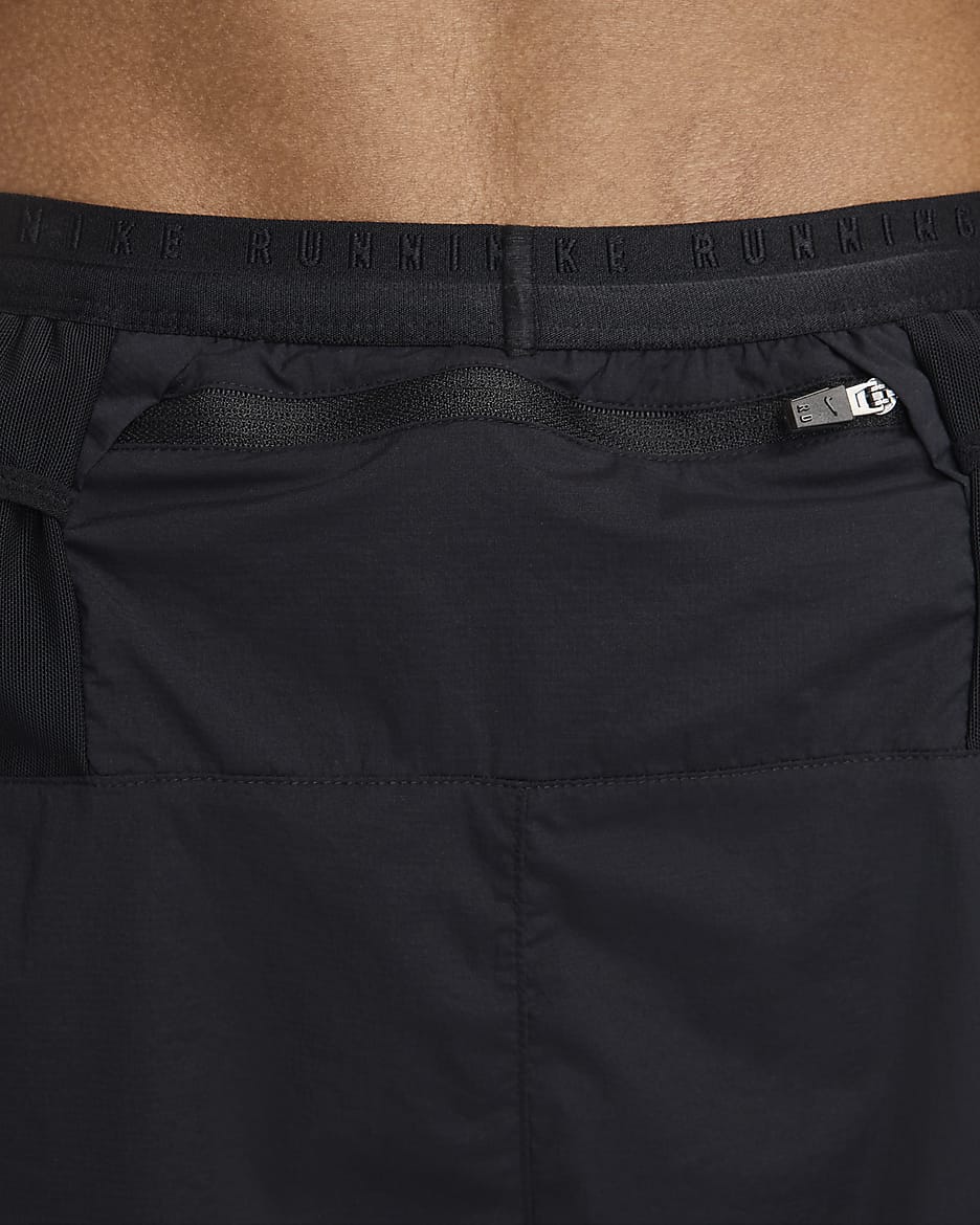 Short de running 2-en-1 10 cm Dri-FIT ADV Nike Running Division pour homme - Noir/Noir