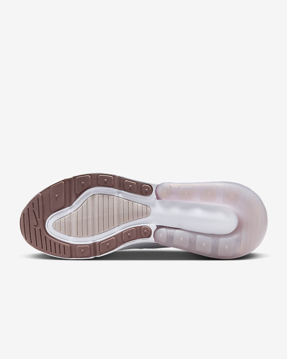 Nike Air Max 270-sko til kvinder - hvid/Smokey Mauve/sort/Platinum Violet