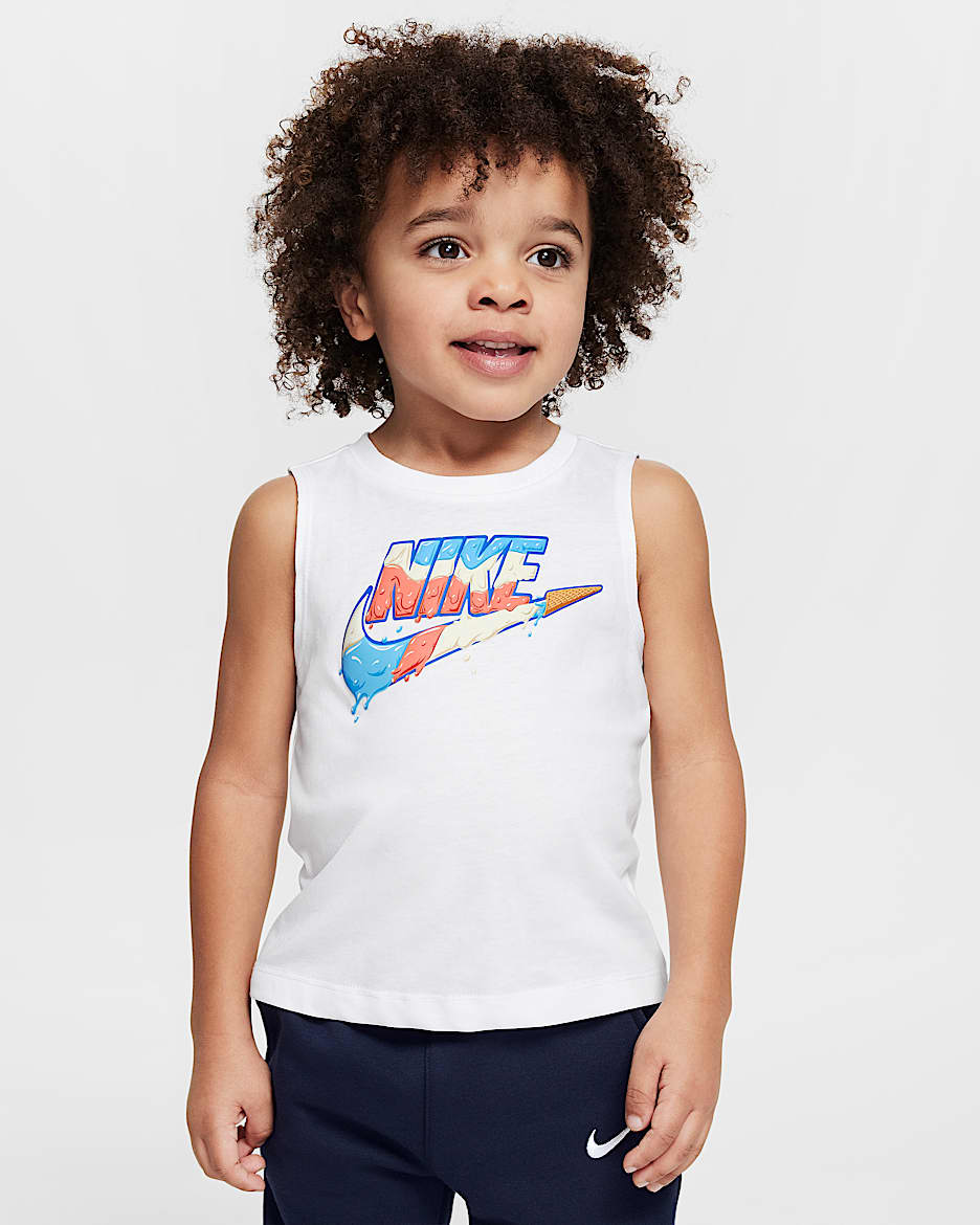 Nike Toddler Futura Ice Cream Tank - White