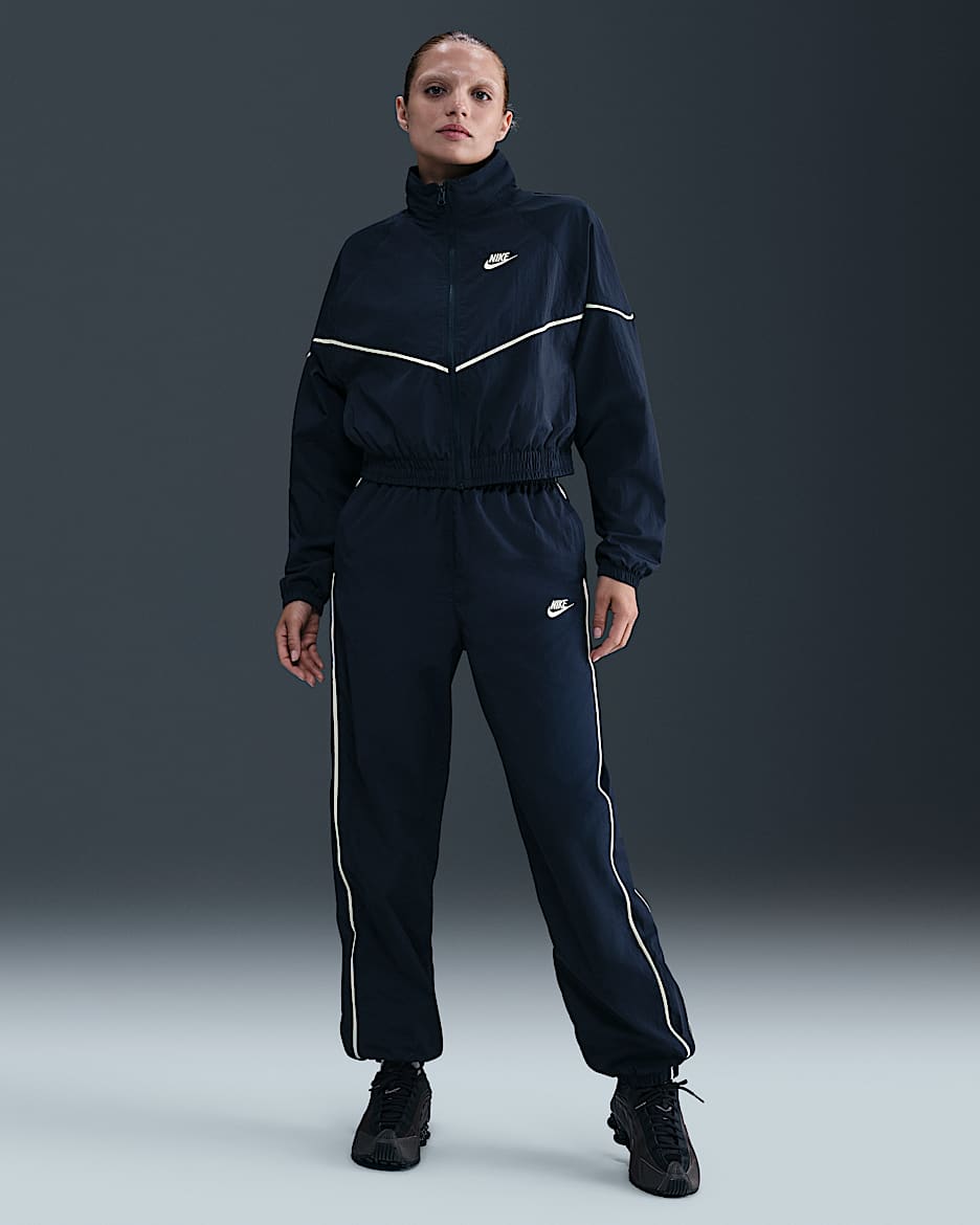 Nike Sportswear Windrunner Women's Woven Pants - Midnight Navy/Sail/Sail