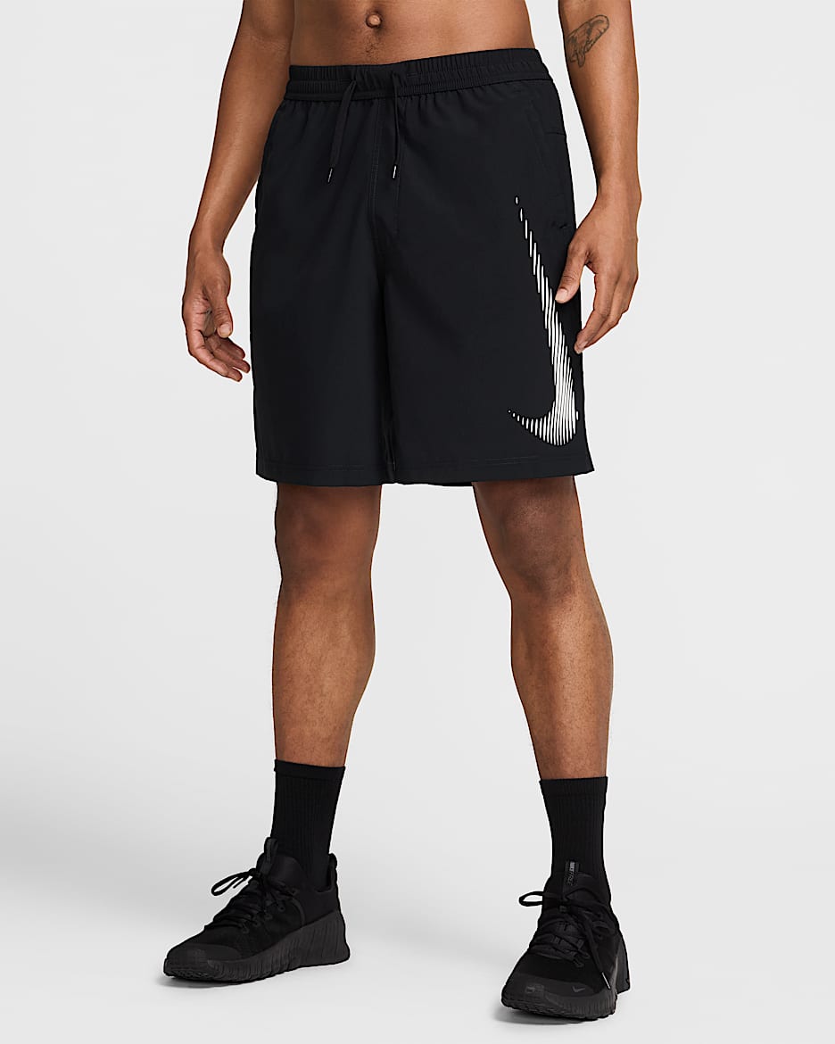 Nike Form Men's Dri-FIT 23cm (approx.) Unlined Versatile Shorts - Black/White