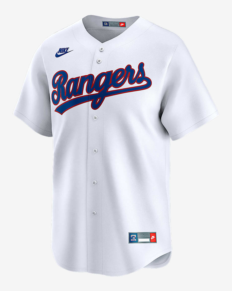 Texas Rangers Cooperstown Men's Nike Dri-FIT ADV MLB Limited Jersey - White