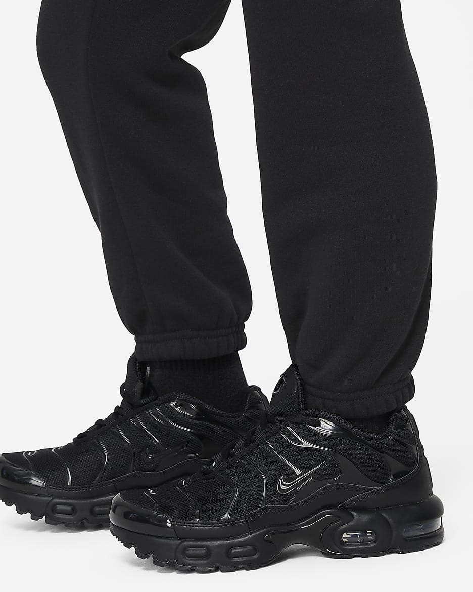 Nike Sportswear Shine Fleece Trousers Younger Kids' Trousers - Black