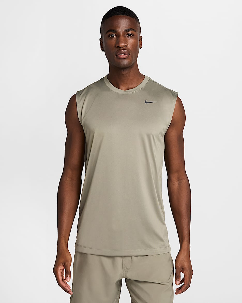 Playera Fitness sin mangas para hombre Nike Dri-FIT Legend - Militar claro/Negro