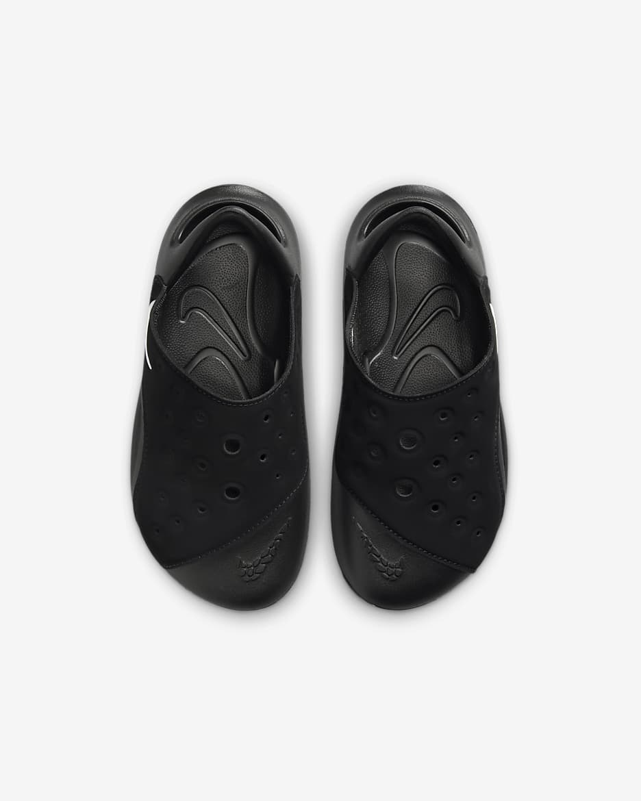 Sandálias Nike Aqua Swoosh para criança - Preto/Anthracite/Branco