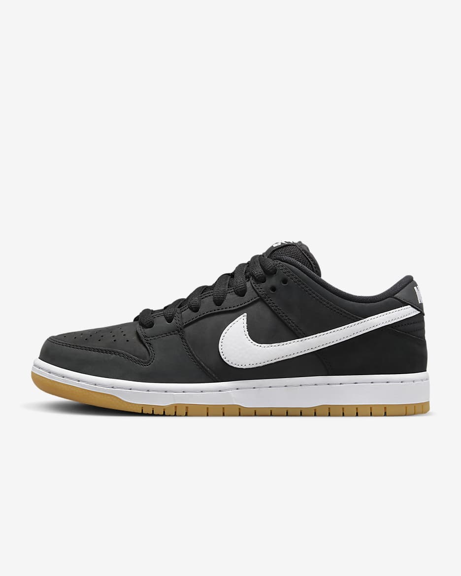 Tenis de skateboarding Nike SB Dunk Low Pro - Negro/Negro/Marrón claro goma/Blanco