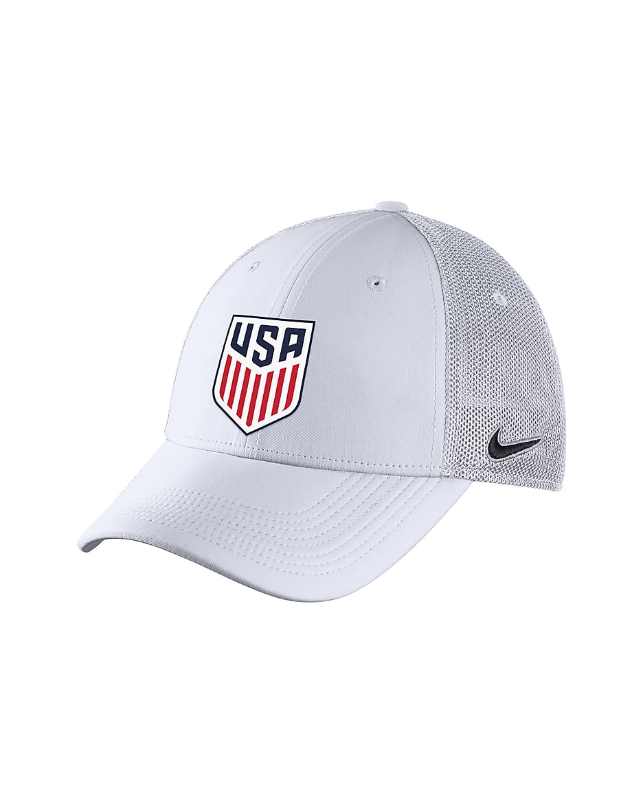 Gorra ajustada Nike AeroBill para hombre Legacy91 de USMNT - Blanco