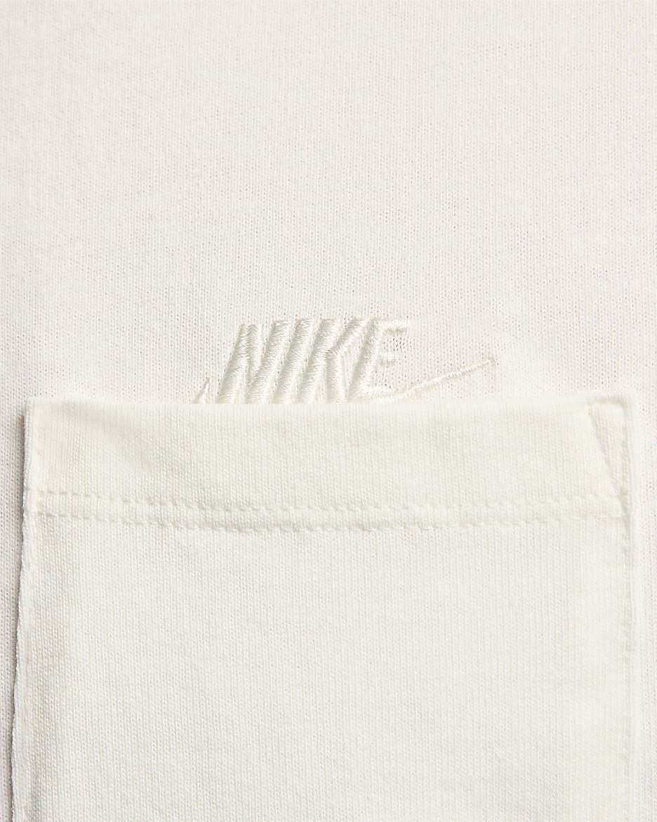 Nike Sportswear Premium Essentials Men's Long-Sleeve Pocket T-Shirt - Sail