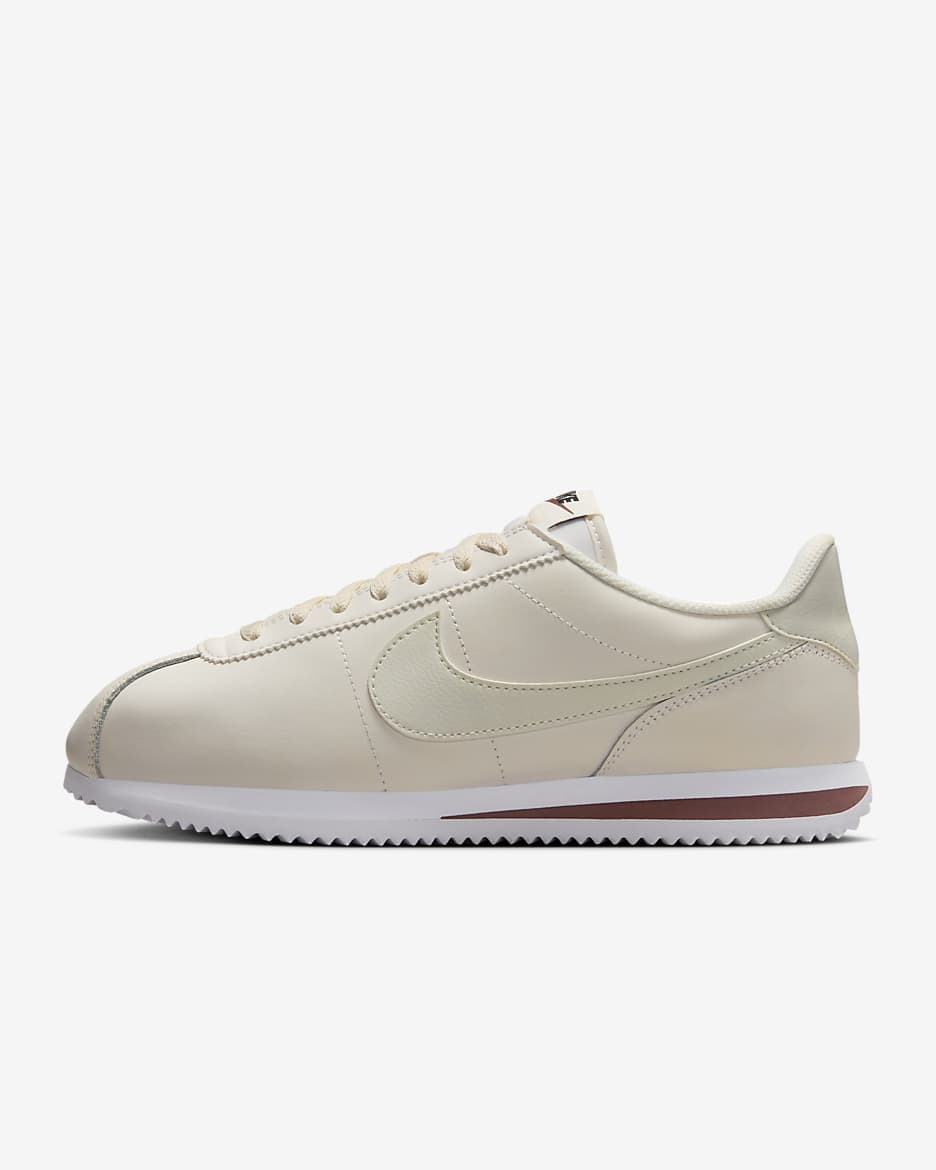 Nike Cortez Leather Women's Shoes - Phantom/White/Red Sepia/Light Bone