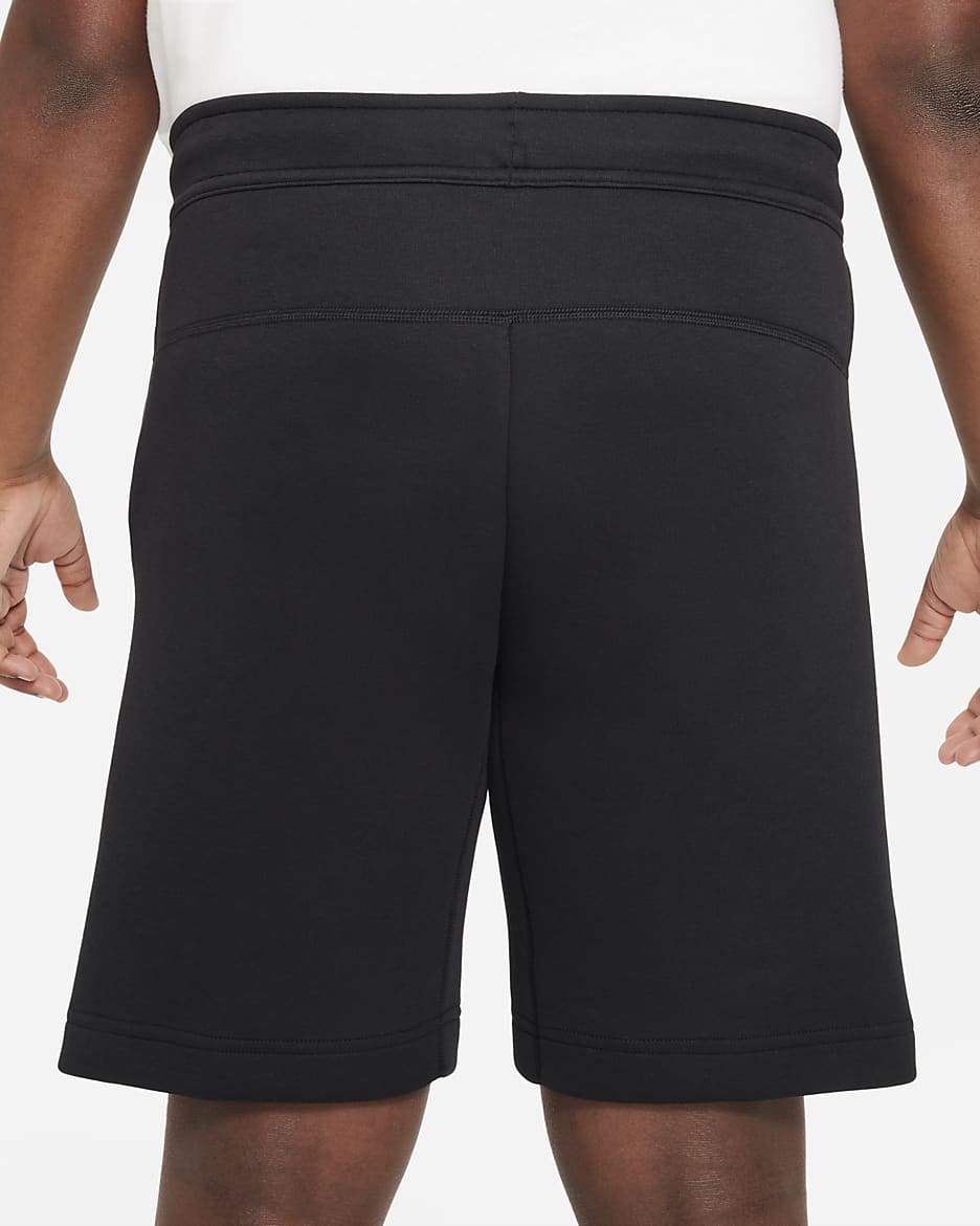 Short Nike Sportswear Tech Fleece pour ado (garçon) (taille élargie) - Noir/Noir/Noir